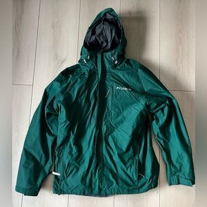 Columbia Men's Dark Green Raincoat